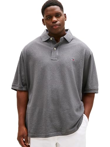 Image of Tommy Hilfiger Men's Big & Tall Short Sleeve Cotton Pique Shirt in Classic Fit