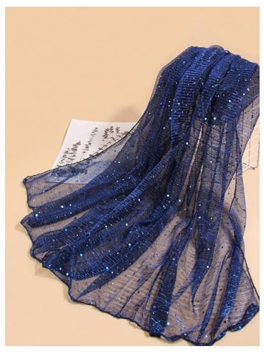 Image of Floerns Women's Sequin Bandana Square Scarf Silk Scarves Mesh Shawl and Wrap for Evening Dresses