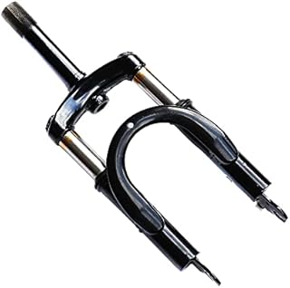 HTBCCHB 12 Inch Front Suspension Fork for Brake Disc Alloy Steel Holder Motorcycle MTB Bicycle Electric Scooter Front Tube Shock Electric Bicycle