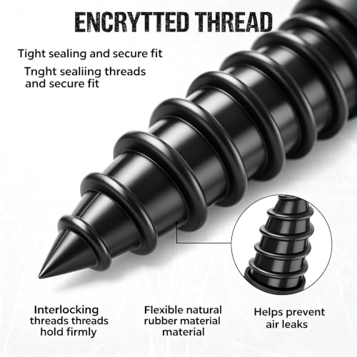 Image of Tire Repair Rubber Nails Kit, Screw in Tire Repair Plugs with Box and Screwdriver (100pcs) | Screw-In Plugs, Tire Puncture Repair, Includes Storage Box, Easy Installation