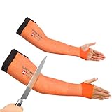 Schwer PRO-SKIN ANSI A9 Cut Resistant Arm Sleeves for Men & Women S904, Non-PFAS, Puncture Resistant Arm Protectors for High Risk Work, UPF50+ UV Protection Cooling Gardening Sleeves for Farming