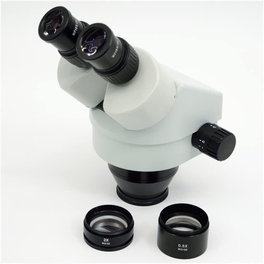 Microscope Accessories Kit 3.5X-90X Binocular Stereo Zoom Microscope Body WF10X/20 SZM2.0X SZM0.5X Microscope Slides(3.5X-90X 0.5X 2.0X)