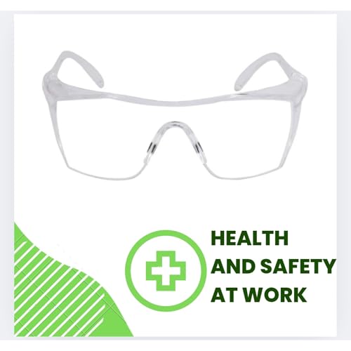Image of Safety Glasses for Men & Women - Clear Anti-Fog, Anti-Scratch Goggles for Bike, Lab, Construction & Industrial Use. (2)