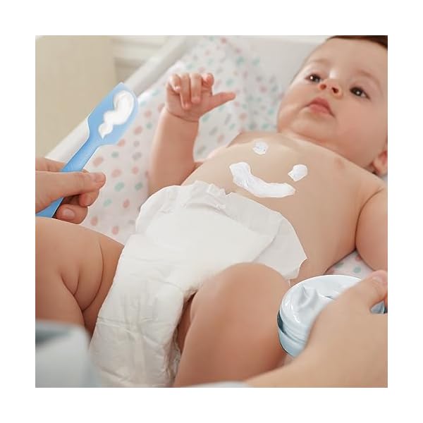Seeway Baby Windel Creme Spatel, 3 Pack Baby Windel Creme Spatel Applikator, Silikon Baby Butt Paste Spatel für Neugeborene Babys (rosa, blau, braun) – Bild 8
