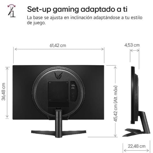 LG 27GS60F-B Ultragear Gaming Monitor, 27-Inch, Full HD 1080p