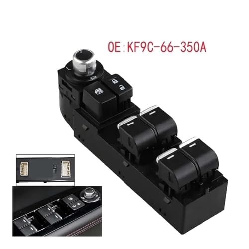 Vitre bloquée sur CX5 ? Commande lève-vitre électrique avant gauche KF9C-66-350A - 2