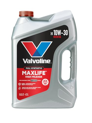 Valvoline MaxLife High Mileage Full Synthetic 10W-30 Motor Oil 5 Quart