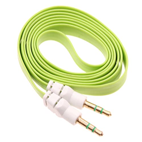 Cable auxiliar de audio con conector Jack 3.5mm plano 0.91 m miniatura 1
