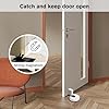 Magnetic Door Stopper, Upgrade Punch-Free Mechanical Silent Floor Door Stop, Adhesive Magnetic Suction Door Stopper Wall Protector, Adjustable No Drilling Mechanical Floor Door Stopper (Brass