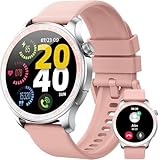 Smartwatch Damen, 1.43″ AMOLED-Display Touch Smart Watch mit Bluetooth-Anrufe, 100+ Sportmodi Fitnessuhr IP68 Wasserdicht Sportuhr, Fitness Tracker mit Herzfrequenz SpO2 Schrittzähler Schlafmonitor