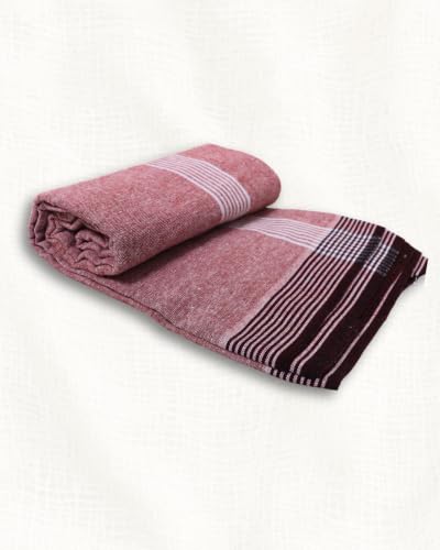 Image of Self Design Blended Solid cotton lungi for men | Daily Wear, Home Wear & Relaxation | 2 Meter | Unstitched