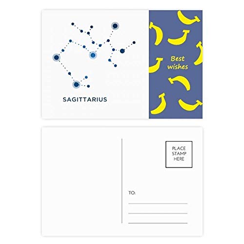 Cartes postales Sagittaire zodiaque multicolores lot de 20 cadeaux