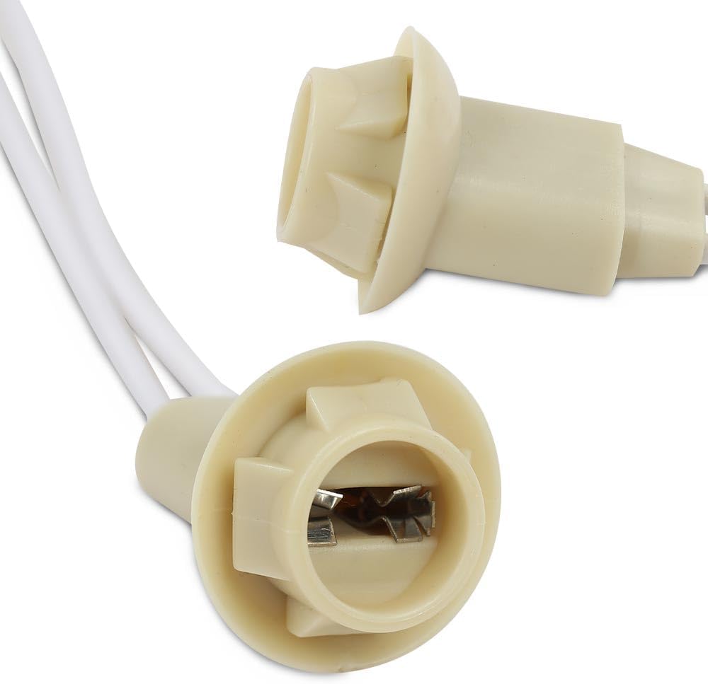 ALLGOOD Bulb Sockets Compatible with Chevy/GMC Pickup Trucks 1967-1991(Fits Front and Rear Sides) Side Marker Light Lens Pair