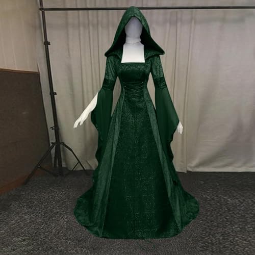 OIOLOYJM Renaissance Costume Women Medieval Sexy Plus Size Witch Vampire Gothic Halloween Costumes Woman 2025 Clothes Dresses
