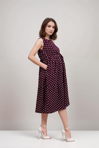 Image of Miga's Women Crepe & Satin Maternity Dress
