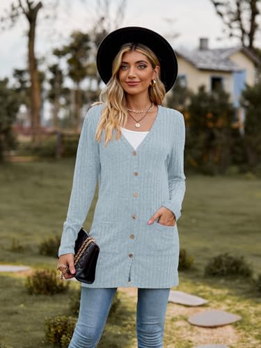 Image of Witsmile Womens 2026 Spring Fashion Cardigan Lightweight Soft Knit Long Top