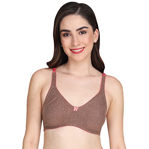 Image of Women Melange Fabric Everyday Non Padded Bra for Women