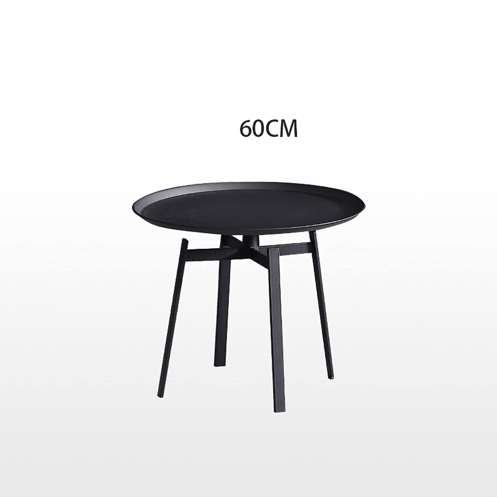 MRDAER Der Nachttisch ist schwarz, Retro-Industrie-Stil, Nachttisch aus Schmiedeeisen, kleiner Wohnungs-Couchtisch, Beistelltisch, Schlafzimmer, Wohnzimmer (Größe: 50 x 60 cm, Farbe der Neuheit