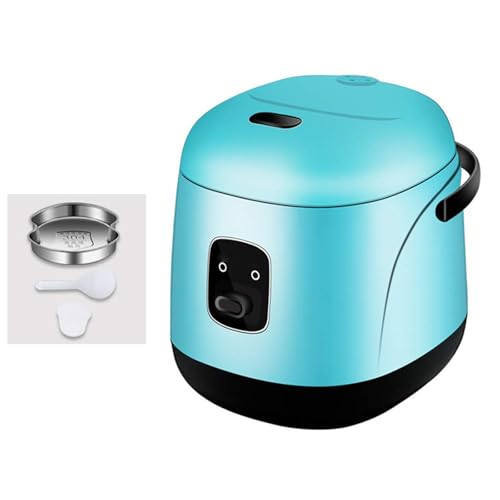 3,Electric Rice Cooker with Steam and Rinse Basket, Portable Mini Rice Cooker, Nonstick, 15 Minutes Fast Cooking, Re-Heating, Keep Warm