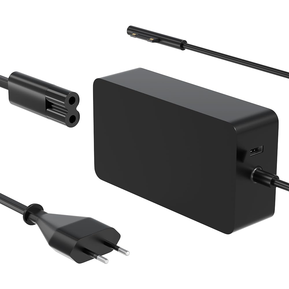 127W Surface Ladekabel Netzteil Kompatibel mit Microsoft Surface/Laptop Studio/Go 3 2 1 Surface Book 3/2/1 Surface Pro 10 9 8 7 7+ 6 5 4 3 Surface Laptop 7 6 5 4 3 2 1 Windows Notebook