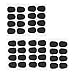 40pcs Coussins D'embouchure de Clarinette pour Saxophone Ténor Alto, Coussinets D'embouchure en Silicone Ovale, Accessoire pour Clarinette de Saxophone Alto/ténor Noir(0,8 mm)