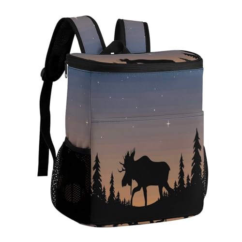 Sac à dos isotherme étanche Moose Mountain en polyester sergé gris