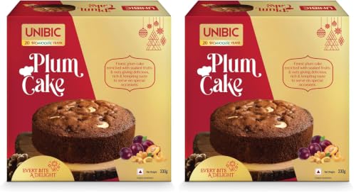 Image of Unibic Premium Cake | Finest Plum Cake | Premium Plum Cake 330Gms (Pack of 2)