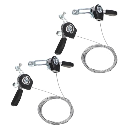 OFFIGAM 2個 速対応耐摩耗アルミ製体指? 自転車用変速シフター ブレーキレバー クランプ式マウンテンバイク適合 簡単取付 耐久性自転車パ