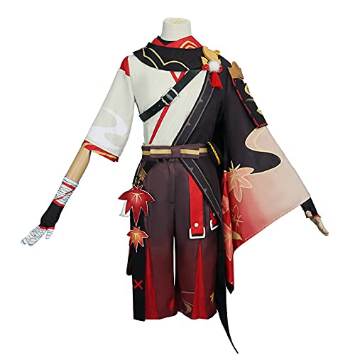 原神 楓原万葉 コスプレ コス衣装 武器付き 41ov4b3A6SL.jpg