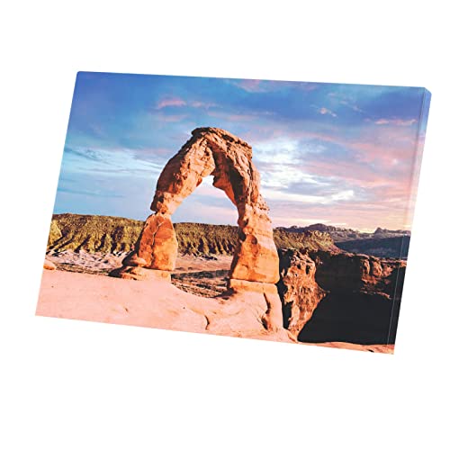 Tableau Arche en Pierre Naturel Grand Canyon Soleil Levant Toile Imprimée 60x40cm