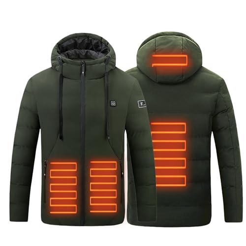 Heated Hoodie for Women Men Winter Warm USB Electric Heated Hooded Jackets Heating Outdoor Pullover Hoodies Unisex