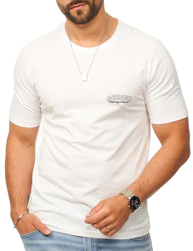 JACK & JONES Infinity Herren T-Shirt Eternity Tee O-Neck Shirt Kurzarmshirt White XXL – Ansicht 1