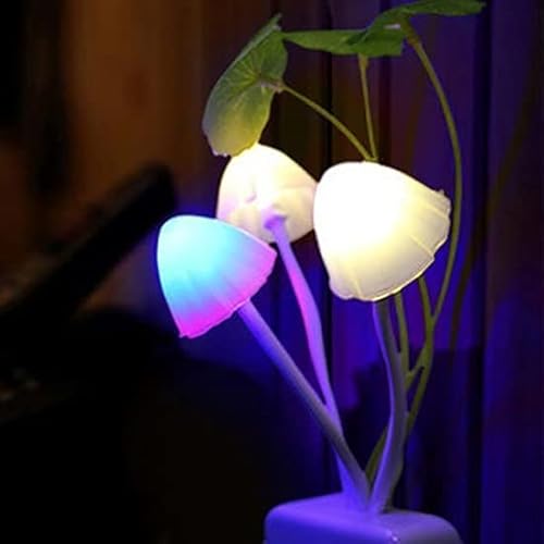Altsuceser Mushroom Night Light, Bedroom Decor Discolor Light Sense Control Led Nightlight Nightlamp Decorative Night Light, Nursery Night Lights 1 Pc #TOP5