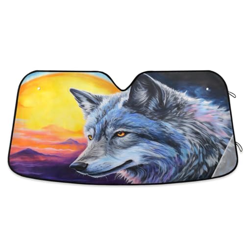 Couverture pare-brise avant loup ventouses visière pliable camping cars mpv taille M