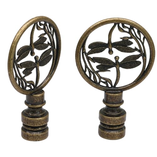 Biaungdo QY20240326-0406 2 Pack Double Dragonflies Lamp Finial cover