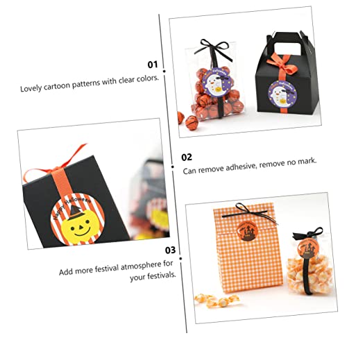 Gririw 04VB35NR8HQ7SFZDSG23Z88C 50 Pcs Halloween Card Sticker Halloween Candy Box Packing Supplies Sealing Decoration Sticker Bread Packing Bag Stickers Halloween Seal Stickers Sealing Stickers thumb #6