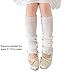 Pyasuye Solid Color Socks Sleeves Fashionable Girls Stackable Socks Comfortable Leg Warmer for Daily Wear and Parties