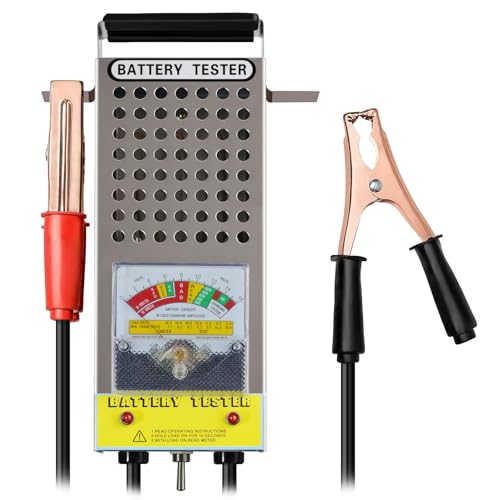 Testeur de Batterie Auto 6V 8V 12V Testeur de Charge de Batterie de Voiture avec Voltmètre Précis...