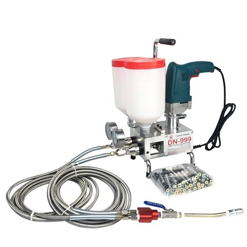 Grouting Grout Injection Pump EPOXY Polyurethane Foam Injection Pump for Concrete Repair Waterproofing Crack Repair Apartment Roofing Basement Garage Tunnel Bridge