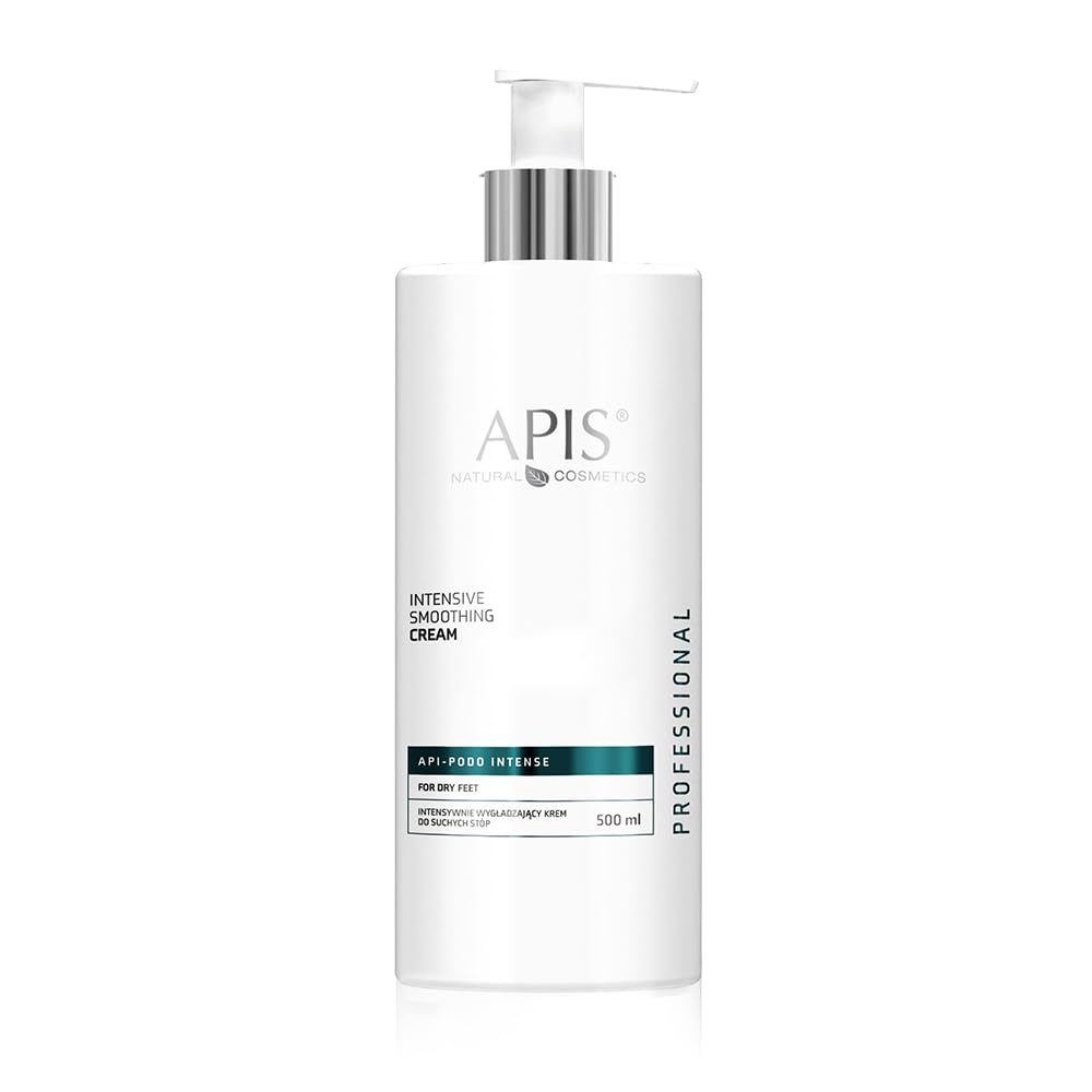APIS Natural Cosmetics Intensive Smoothing Cream for Dry Feet, 30% Urea with Kokum Butter and Sweet Almond Oil, 500ml
