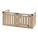Richell Convertible Indoor/Outdoor Pet Playpen, Medium, Soft Tan/Mocha