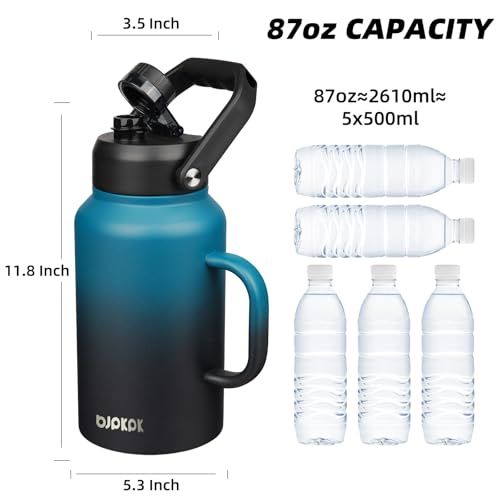 Image of BJPKPK 87oz Stainless Steel Water Bottle, Large Insulated Water Jug