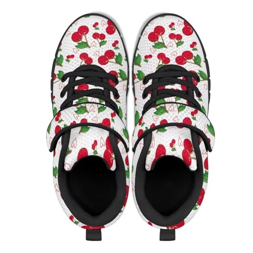 SYtrade Girls Tennis Shoes Single Hook and Loops Sneakers Black Sole2