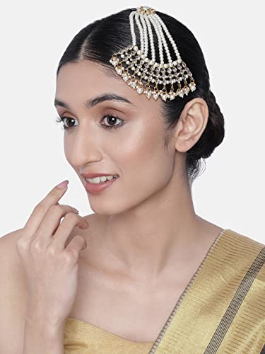 Image of Peora Traditional Maharani Haar Necklace with Earrings Bridal Jewellery Set Gift for Women