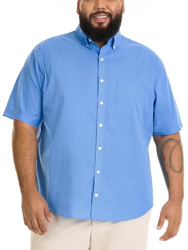 Chemise grande taille infroissable Riviera Blue en 3XL Tall