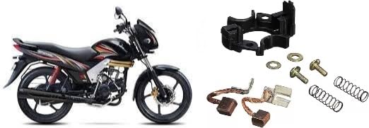 Compatible with Mahindra Centuro.Self Starter Carbon Plate