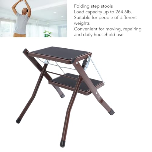 Tabouret pliant à 2 marches pour la maison avec surface antidérapante - 4
