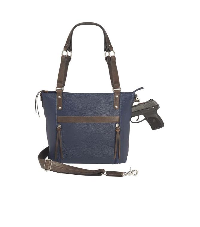Bolso Tote Boho con relieve azul índigo miniatura 4