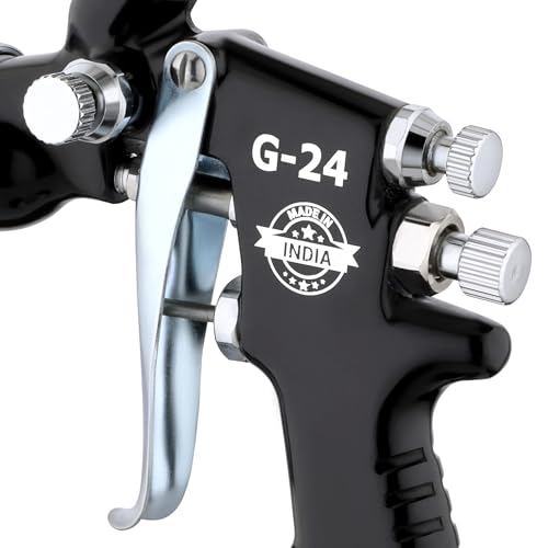 Image of G 24 Paint Spray Gun | 1.4 Mm Nozzle | 500 Ml Stainless Steel Cup | Perfect for Industrial & General Spray Applications
