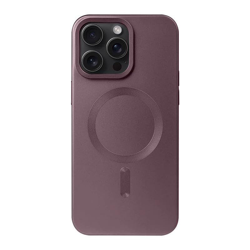 LuxuryKase LK101-D1 Matte Print Magnetic Wireless Charging Mag-Safe Case with Camera Len Protection for Iphone 15 Pro (TPU | Maroon) (B0CST1WDL5) Amazon Price History, Amazon Price Tracker
